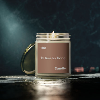 &quot;Time for Ibada&quot; Scented Candles, Coconut Apricot Wax (4oz, 9oz)