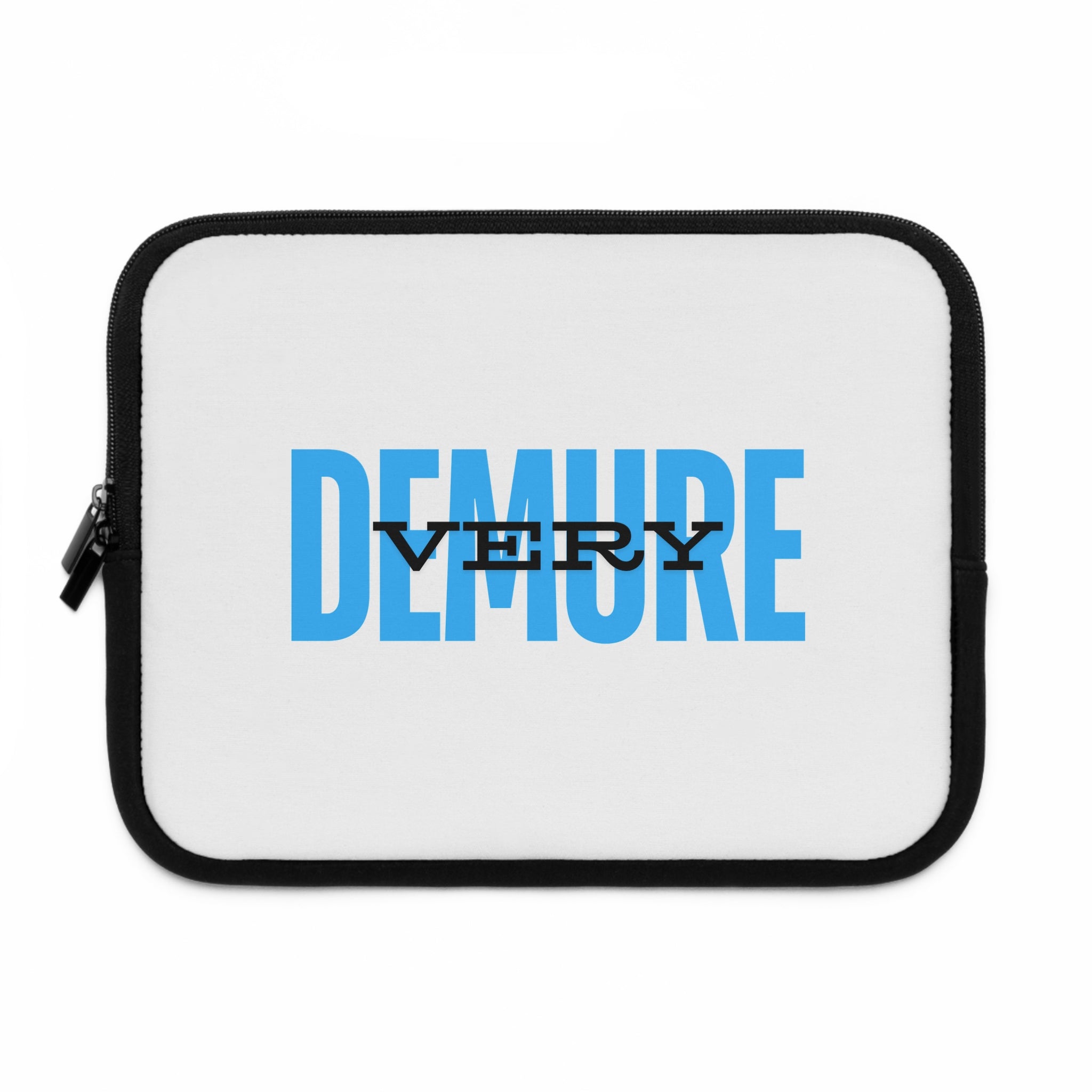&quot;Very Demure&quot; Laptop Sleeve- Blue