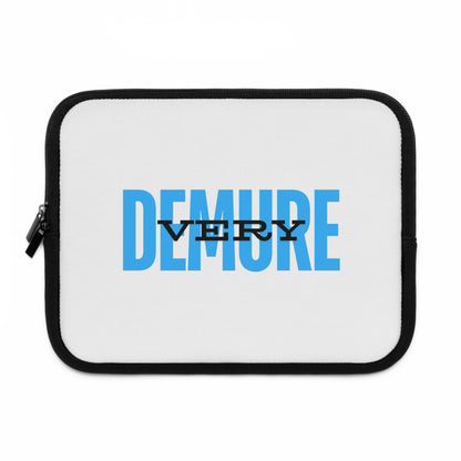 &quot;Very Demure&quot; Laptop Sleeve- Blue
