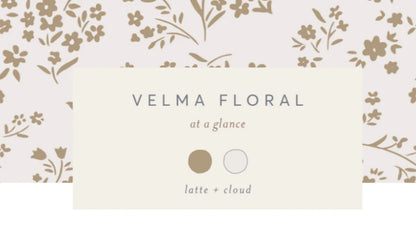 Baby Birdie Linen Ruffle Tank Set - Velma Floral / Latte