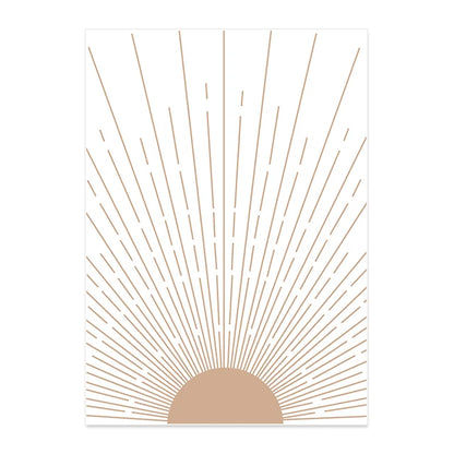 Abstract Geometric Leaves Line Modern Minimalist Posters Canvas Painting Wall Art Print Pictures Living Room Interior Home Decor
