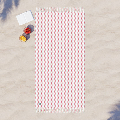 Boho Beach Cloth- Polka Dot Red