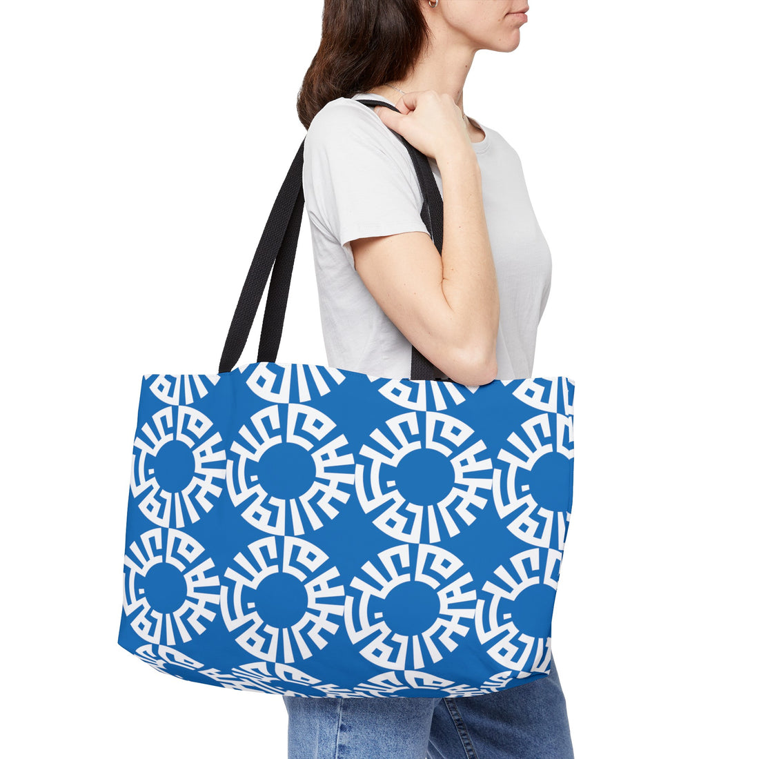 "Salam" Weekender Tote Bag- Blue
