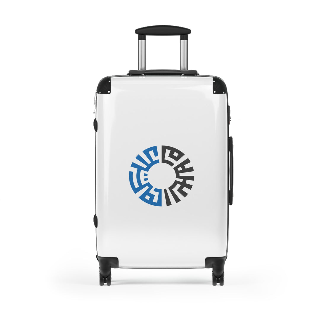 Travel Suitcase, 3 sizes- White/Blue