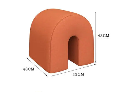 Wuli Nordic Makeup Stool Change the Footstool at the Door Home Minimalist Long Sofa Stool Creative Low Stools Furniture