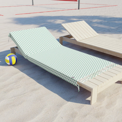 Boho Beach Cloth- Polka Dot, Green