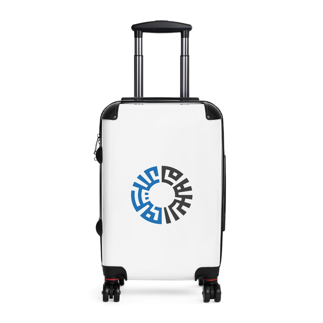 Travel Suitcase, 3 sizes- White/Blue