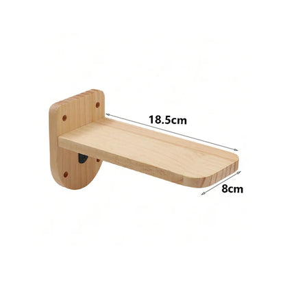 Cat Climbing Shelf Wall Mounted Four Step Stairway with Sisal Scratching Post for Cats Tree Tower Platform Jumping Pet Furniture