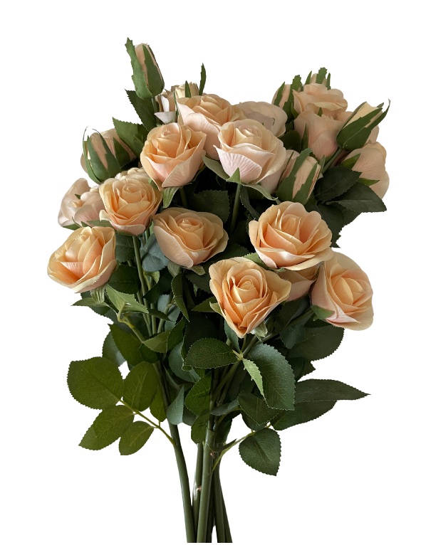 Roses Artificial flowers, Peach. 110 cm.