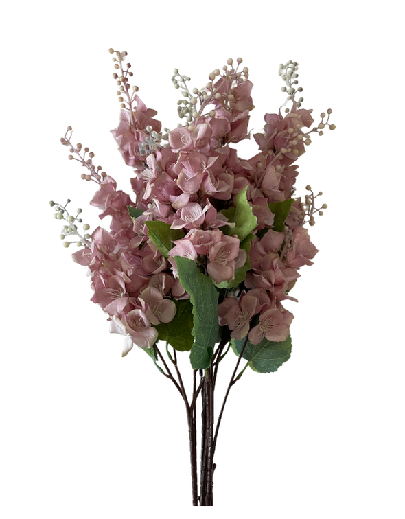 Hydrangea Artificial flowers, Dusty Pink. 110 cm.