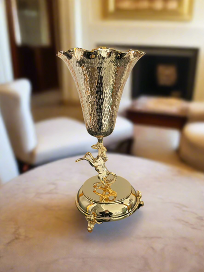 Large Madkhan, Golden Horse. 50 cm.