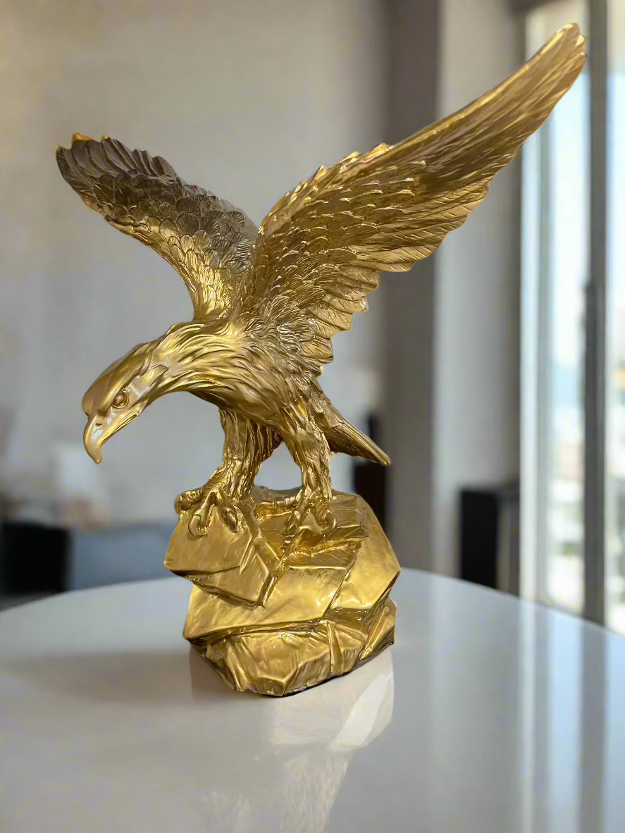Golden Eagle Sculpture. Choose from three sizes (45 cm / 30 cm / 28 cm / 20 cm)
