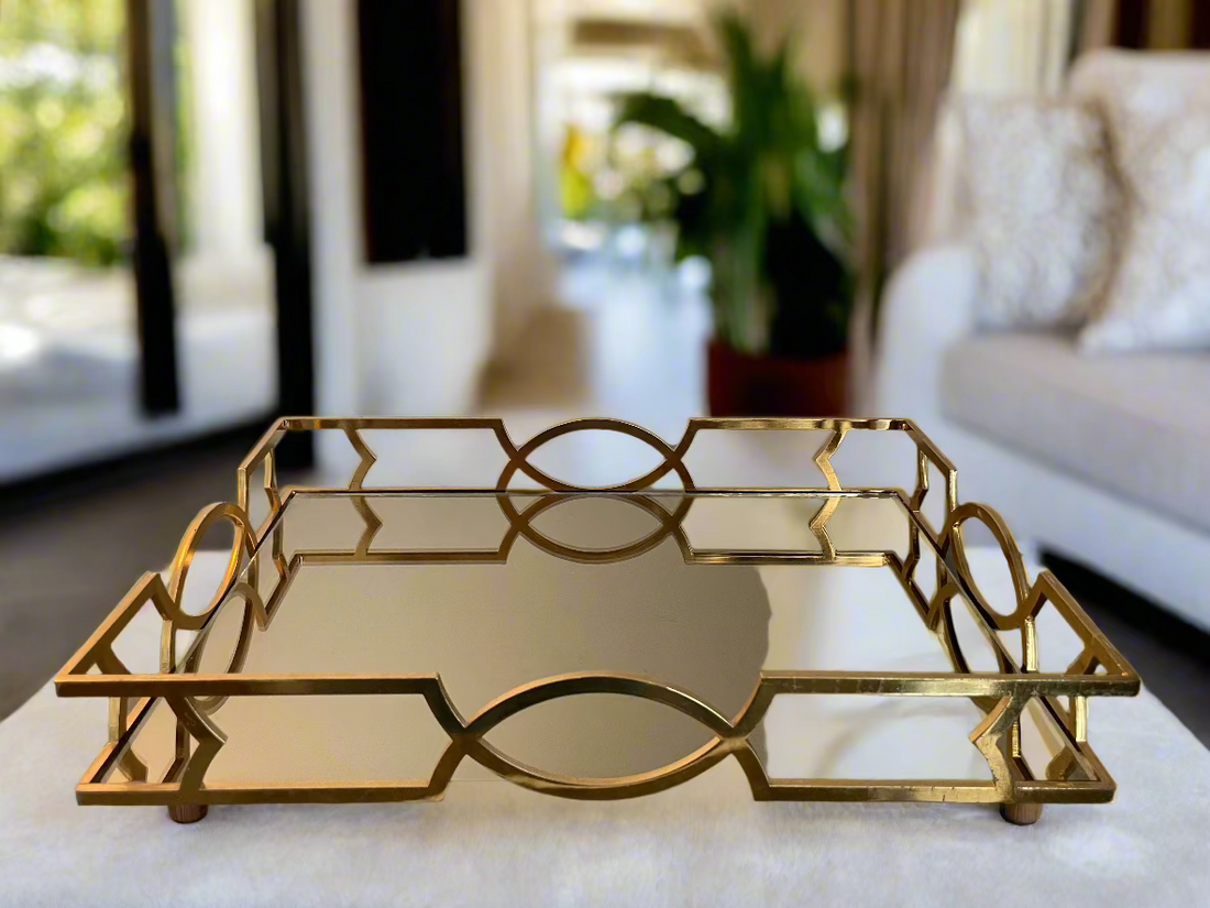 Rectangular Tray; Modern. 37 cm by 28 cm
