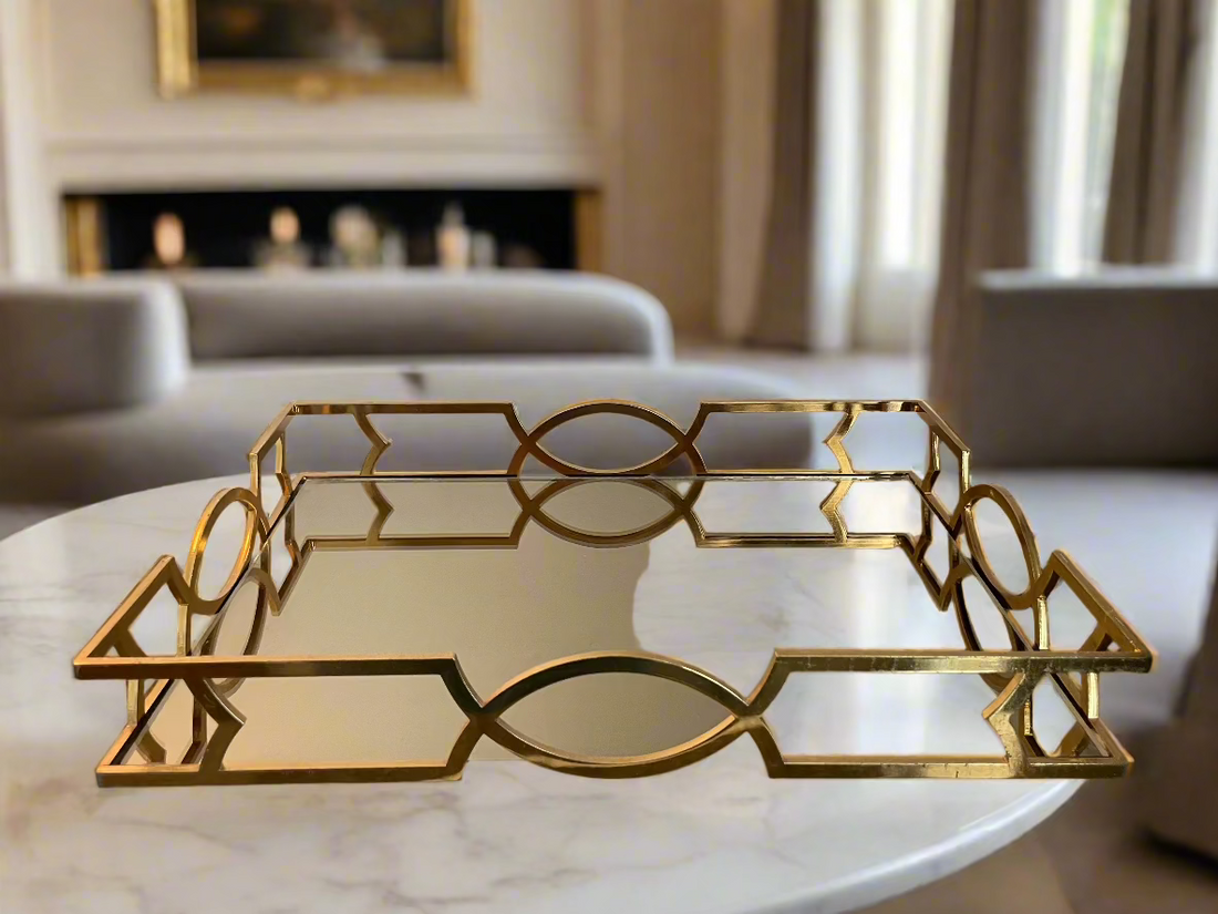 Rectangular Tray; Modern. 37 cm by 28 cm