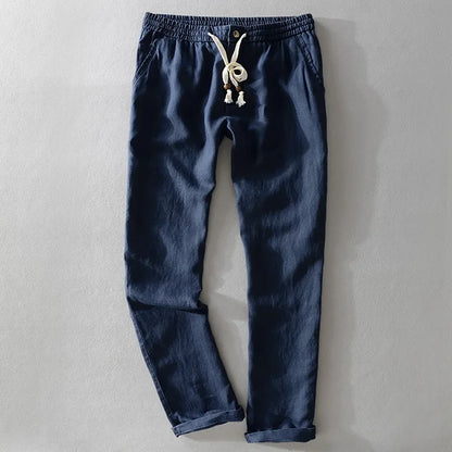 Linen Slim Fit Trousers for men