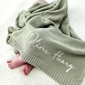 Baby Blanket,Personalized Embroidered Name