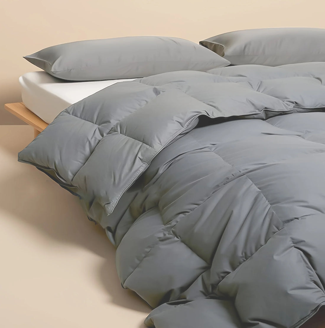 Goose Down Comforter Duvet, Duvet Insert All Season, Lightweight Feather Comforter for Hot Sleeper, Twin/Queen/King Size