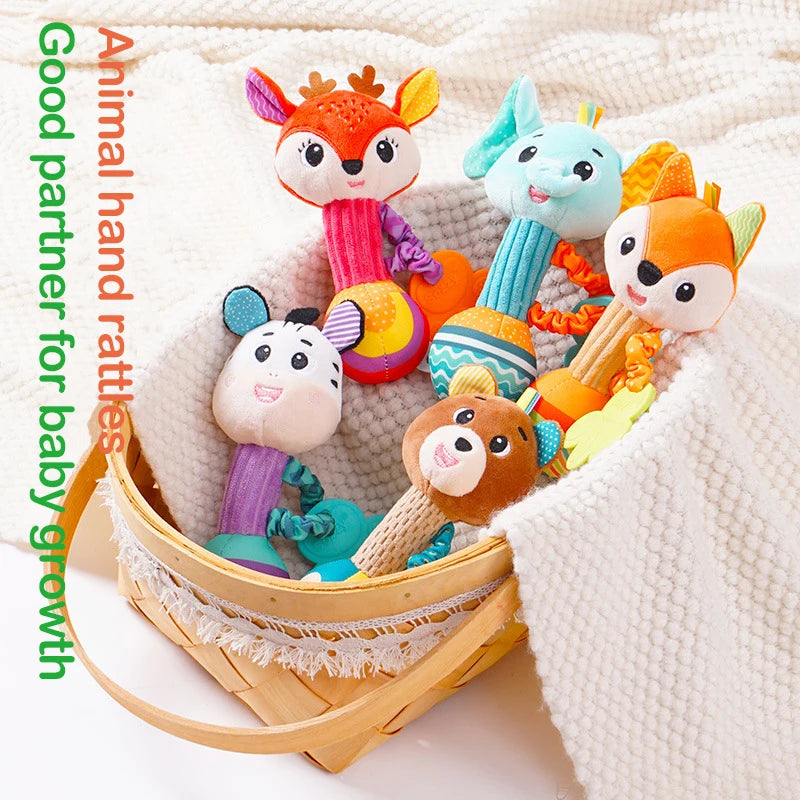 Colorful Animal Baby Rattles