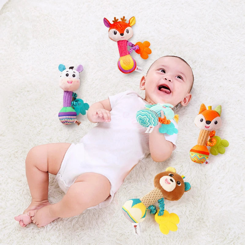Colorful Animal Baby Rattles