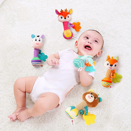 Colorful Animal Baby Rattles