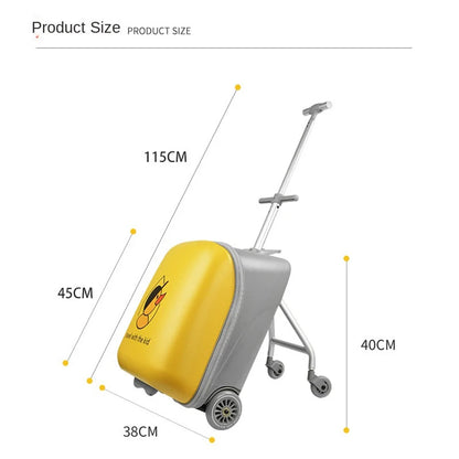 Cartoon Trolley Case Sit Travel bags for Children