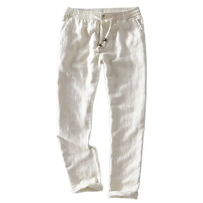 Linen Slim Fit Trousers for men