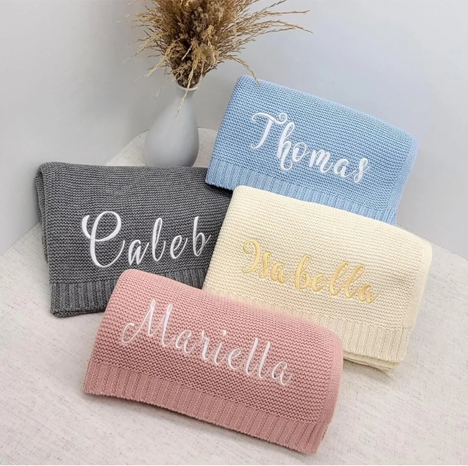 Baby Blanket,Personalized Embroidered Name