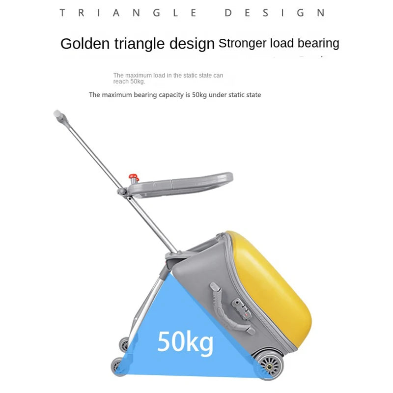 Cartoon Trolley Case Sit Travel bags for Children