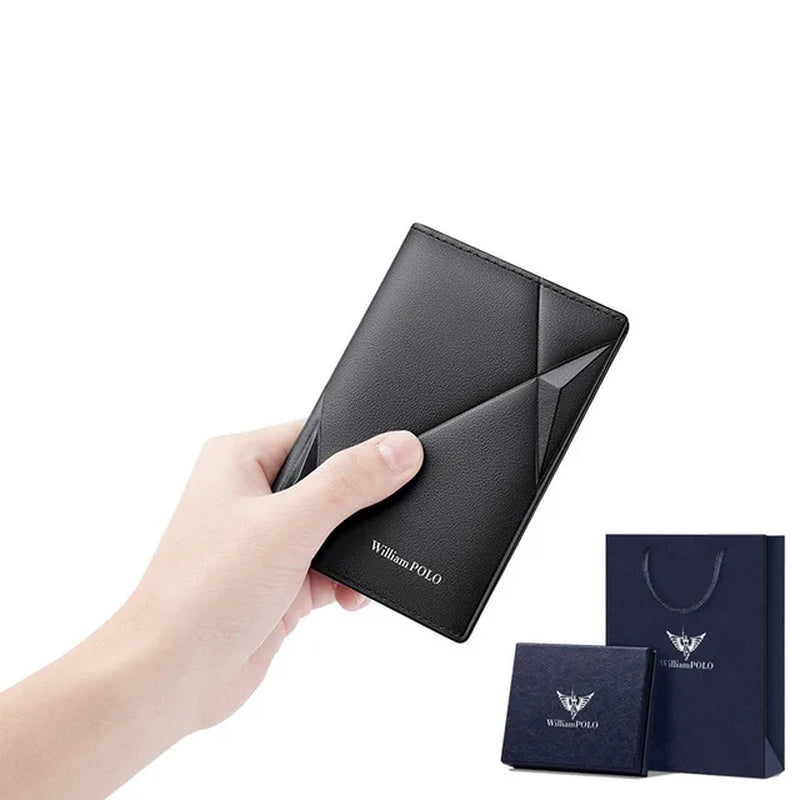 Mens Wallet Genuine Leather Card Holder Purse Real Cowhide Fashion Design Wallet Men with Gift Box PL205265