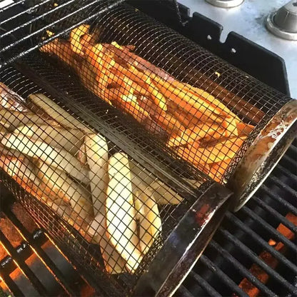 20cm/30cm New BBQ Basket Stainless Steel Grill